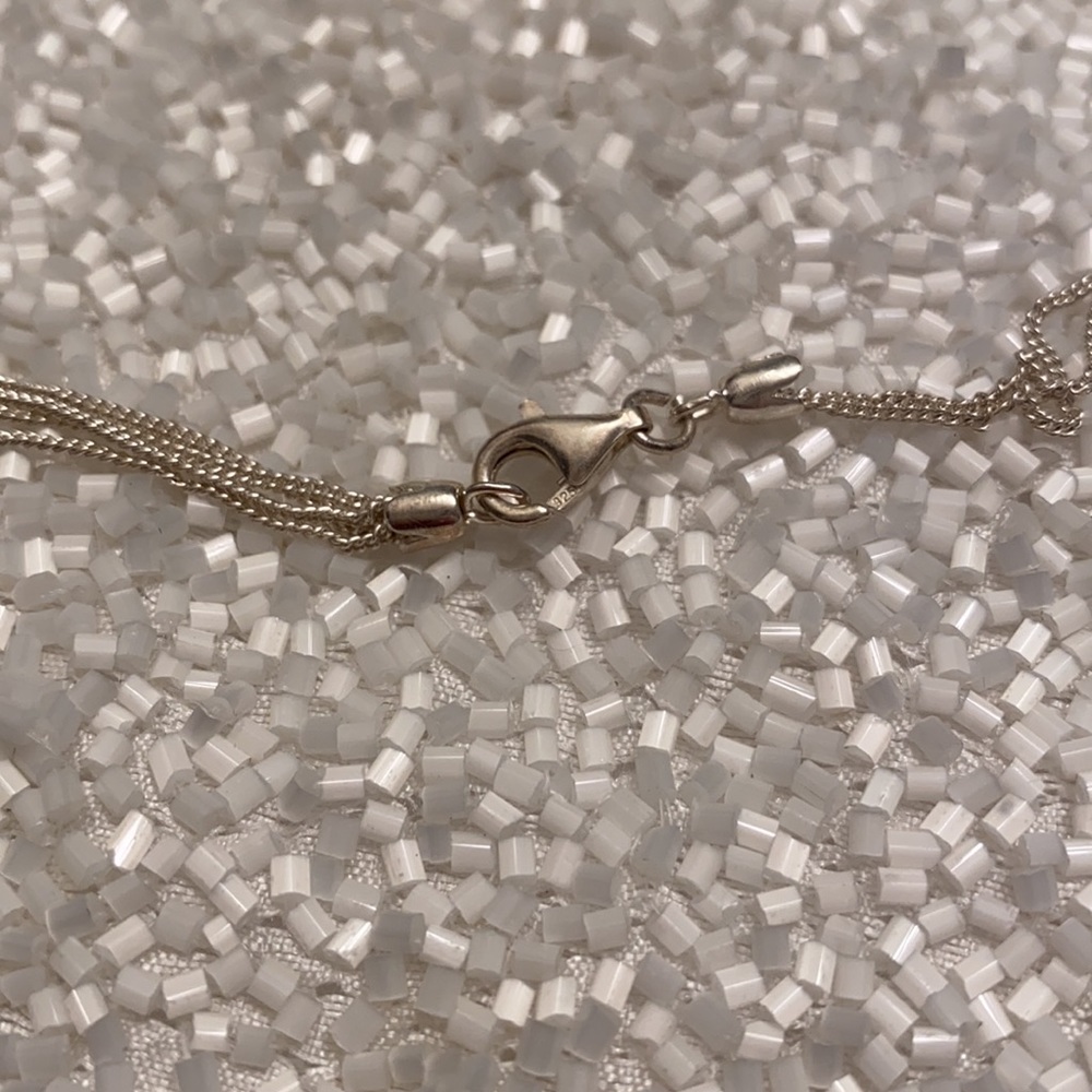 Silver Floating Open Heart Necklace - Picture 3 of 3
